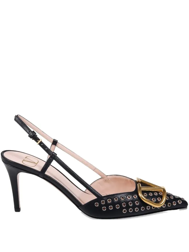 Valentino Garavani Valentino Garavani VLogoスタッズ付きパンプスの商品画像