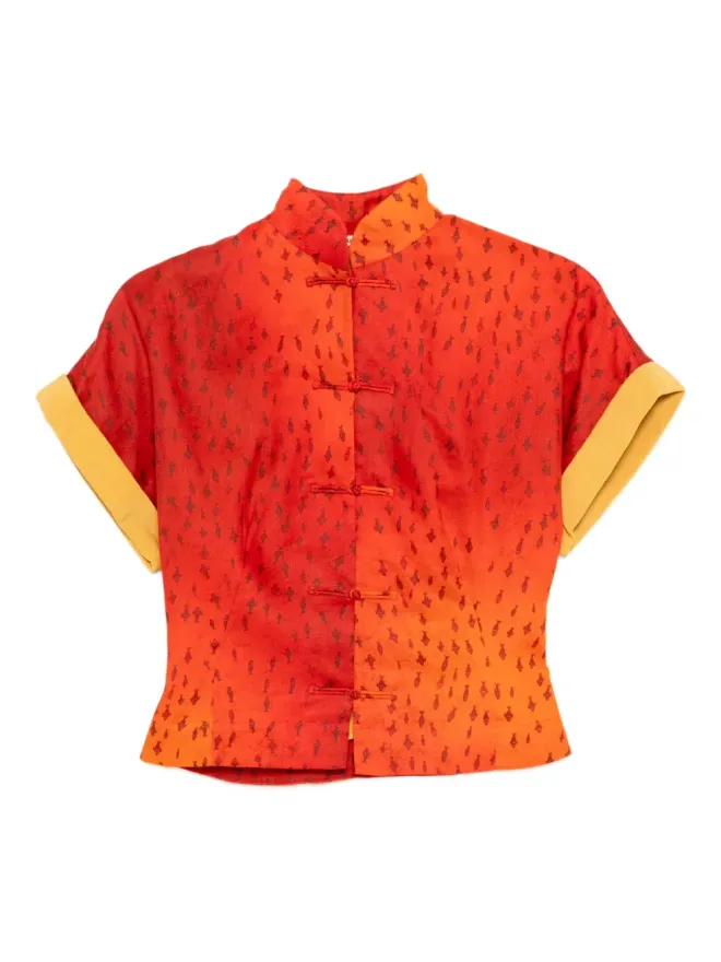 SAMUEL GUÌ YANG SAMUEL GUIÌ YANG グラフィックプリントトップの商品画像