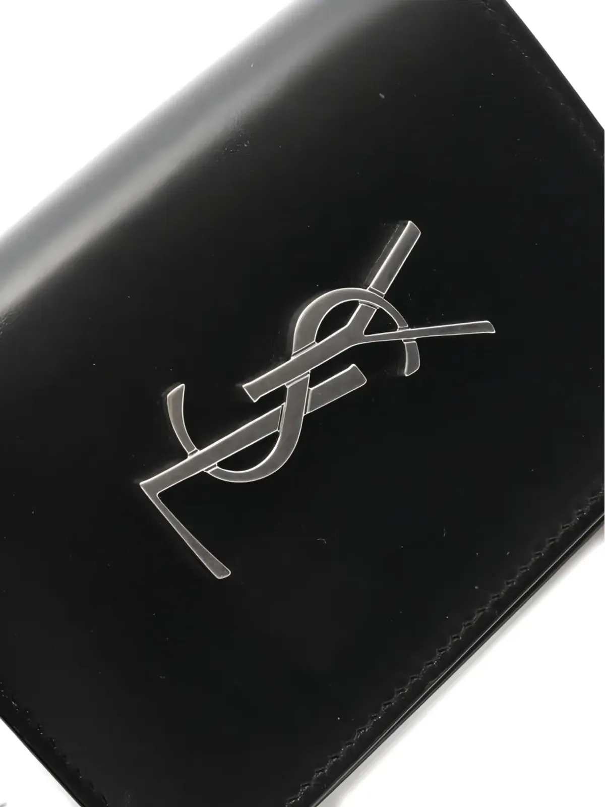 Saint Laurent Pre-Owned 2020s logo Cassandra card case - Black - 画像4