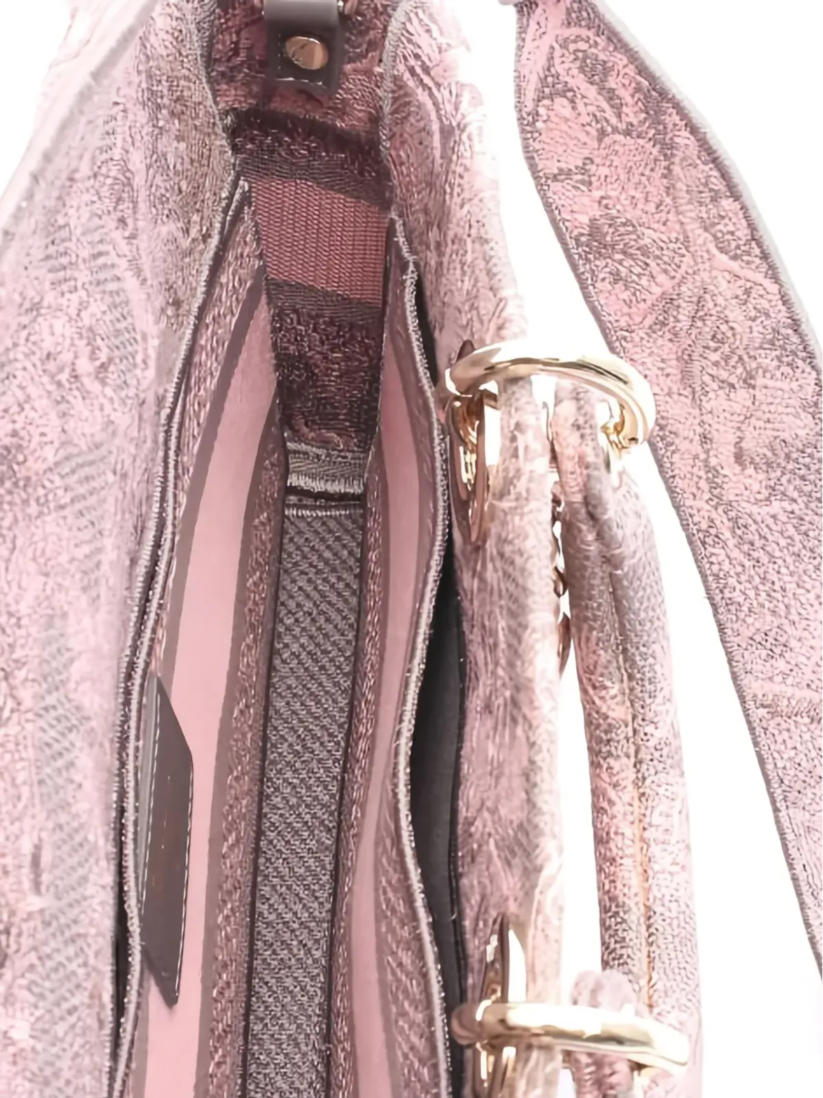 Christian Dior ビンテージ Lady D-Joy 花柄プリント 3ウェイ ハンドバッグ - ピンク - 画像5