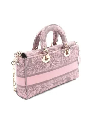 Christian Dior ビンテージ Lady D-Joy 花柄プリント 3ウェイ ハンドバッグ - ピンク - サムネイル2