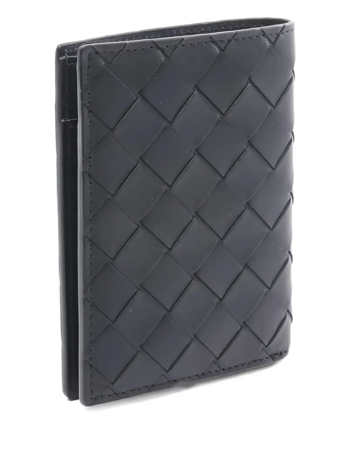 Bottega Veneta Pre-Owned イントレッチャートデザイン レザーウォレット - ブラック - 画像2
