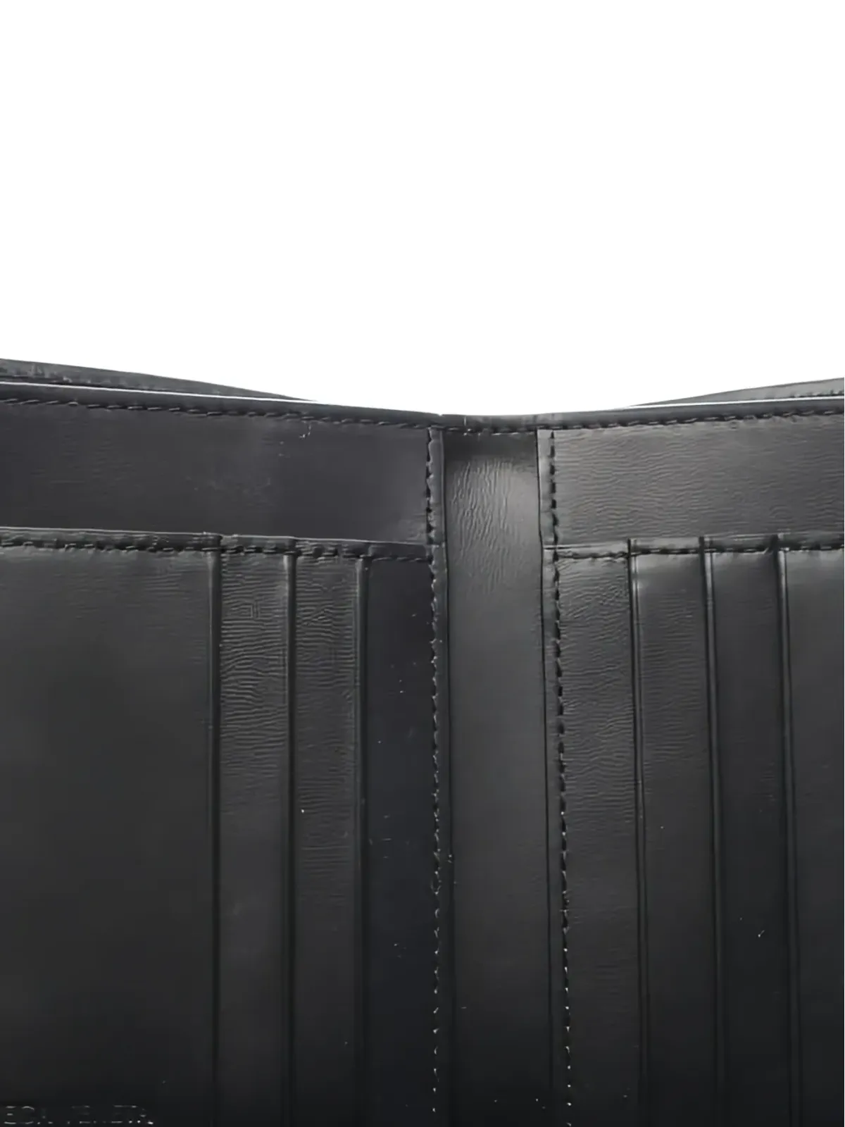 Bottega Veneta Pre-Owned イントレッチャートデザイン レザーウォレット - ブラック - 画像3