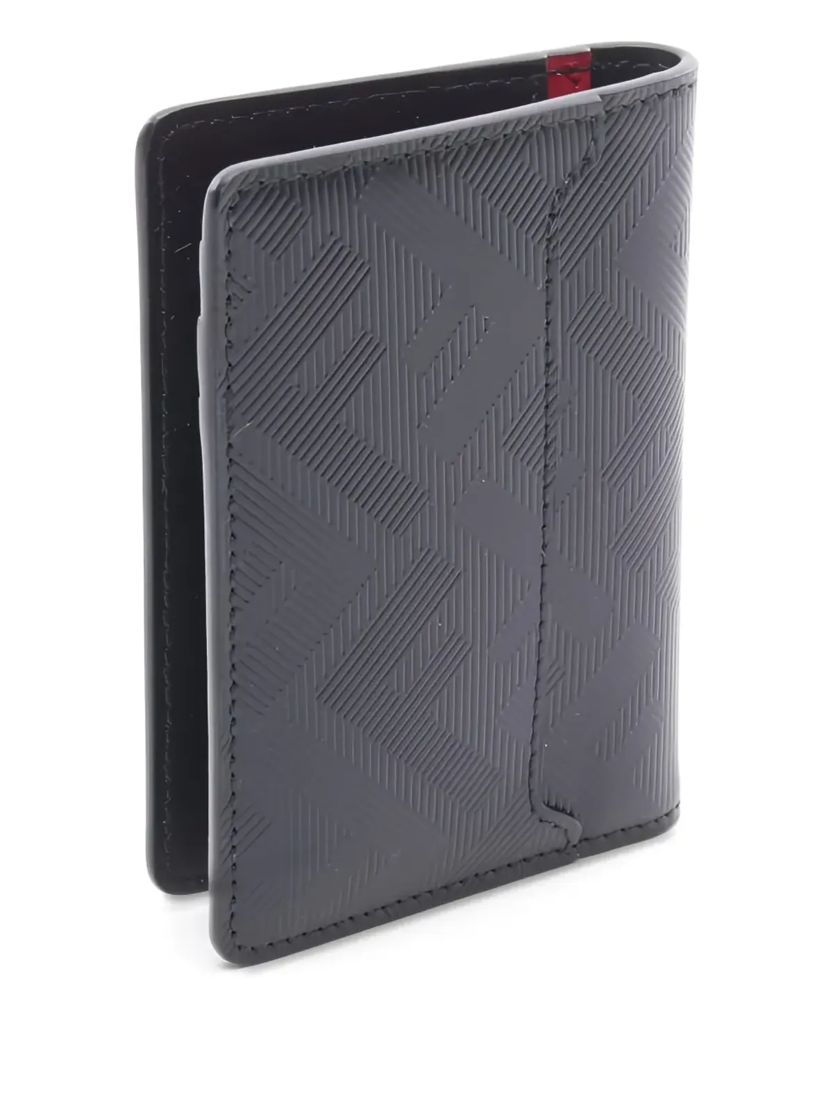 Fendi Pre-Owned 2020年代 シャドウ エンボス レザー カードケース - ブラック - 画像2