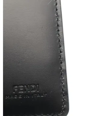 Fendi Pre-Owned 2020年代 シャドウ エンボス レザー カードケース - ブラック - サムネイル4