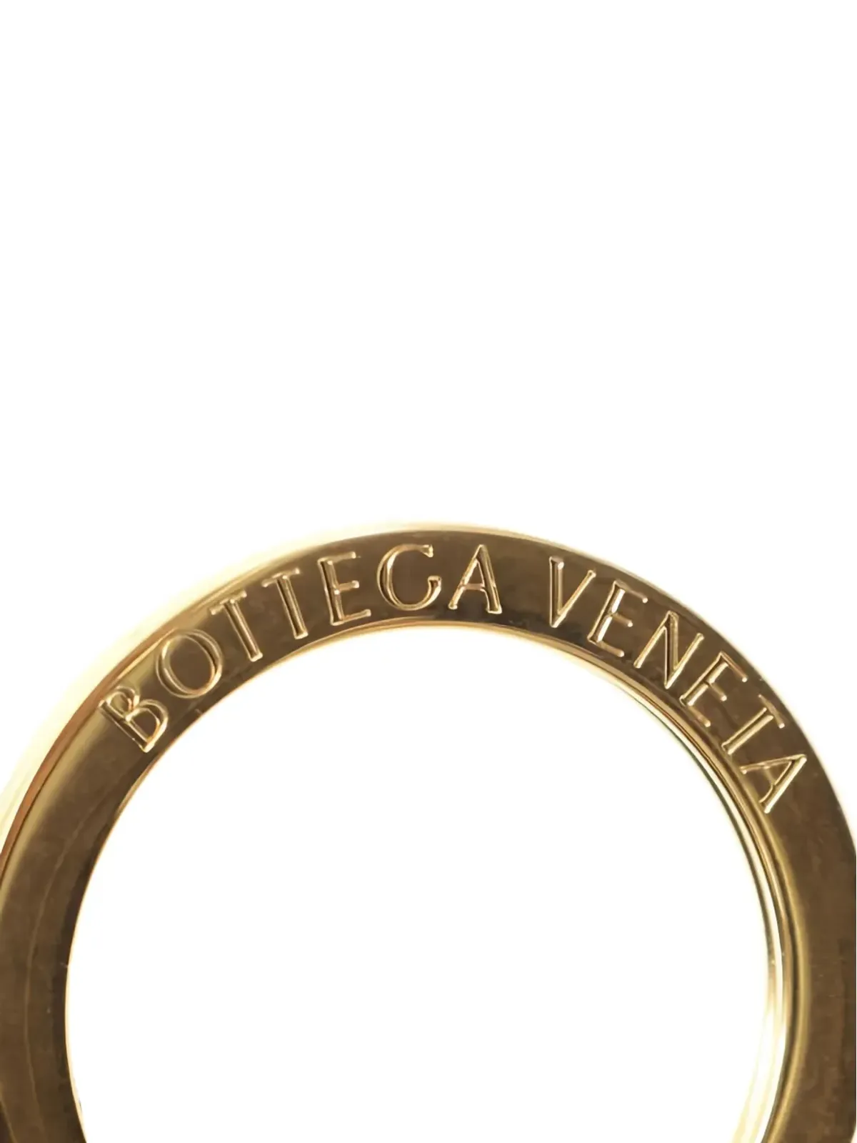 Bottega Veneta ビンテージ イントレチャートレザー キーホルダー - 画像3