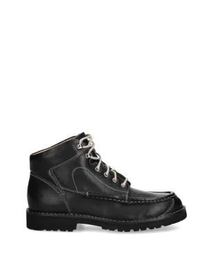 Fracap ステッチディテール レースアップ ブーツ - ブラック - サムネイル1