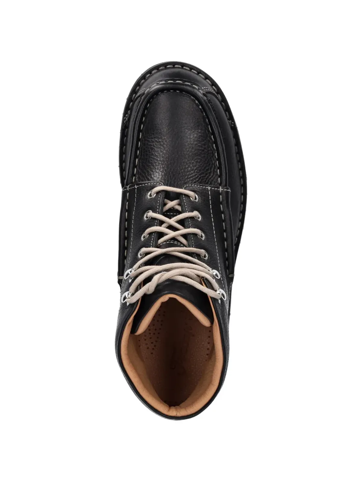 Fracap ステッチディテール レースアップ ブーツ - ブラック - 画像3