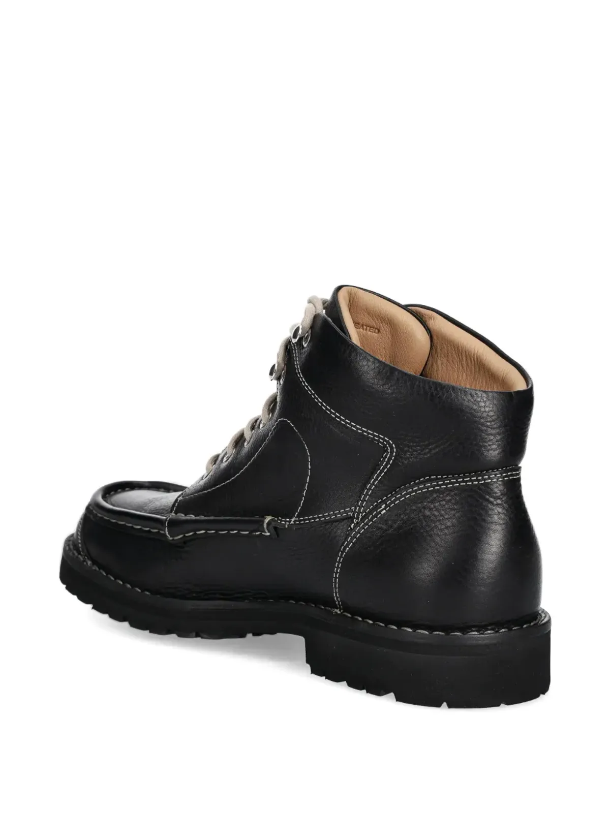 Fracap ステッチディテール レースアップ ブーツ - ブラック - 画像4