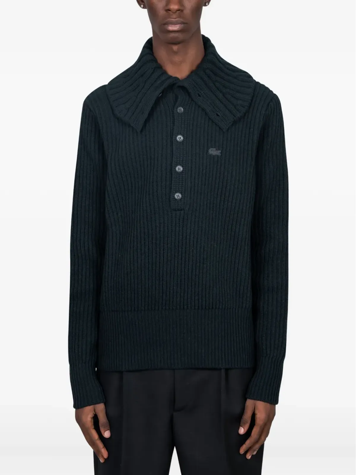 Lacoste ウールカーディガン - ブルー - 画像1