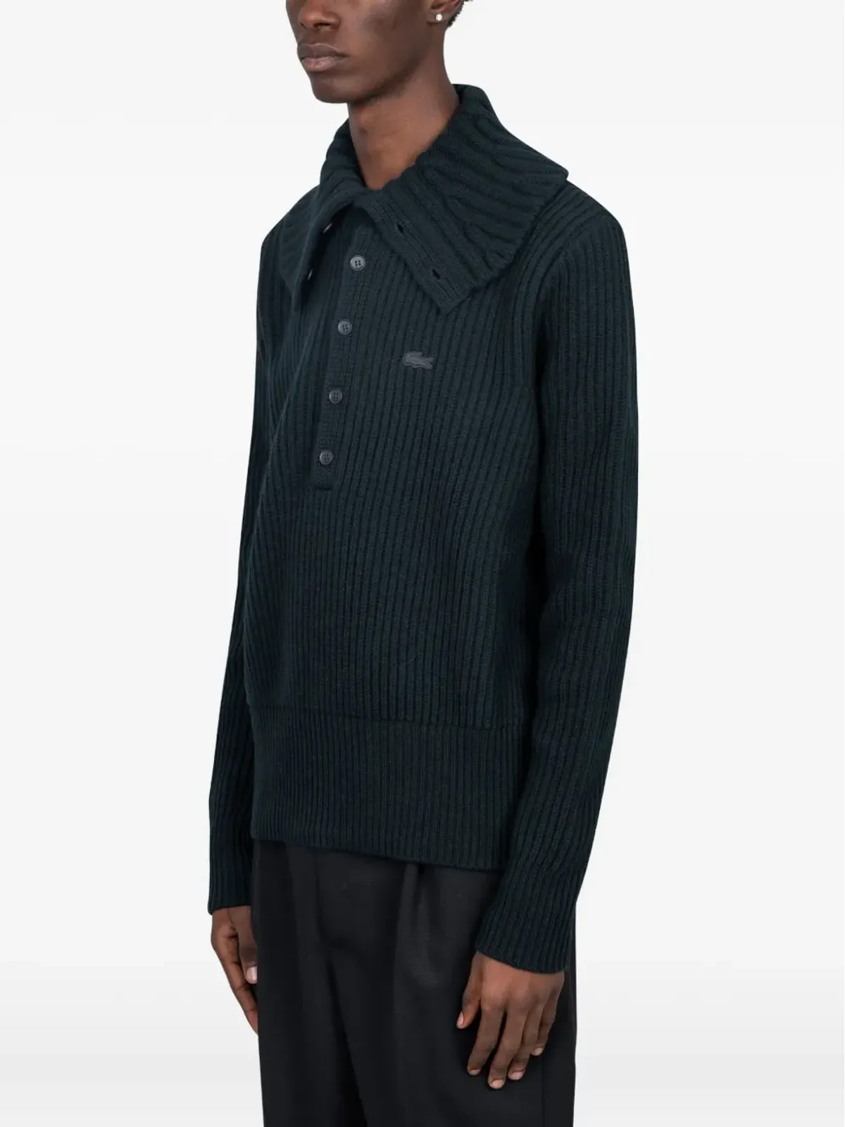 Lacoste ウールカーディガン - ブルー - 画像2