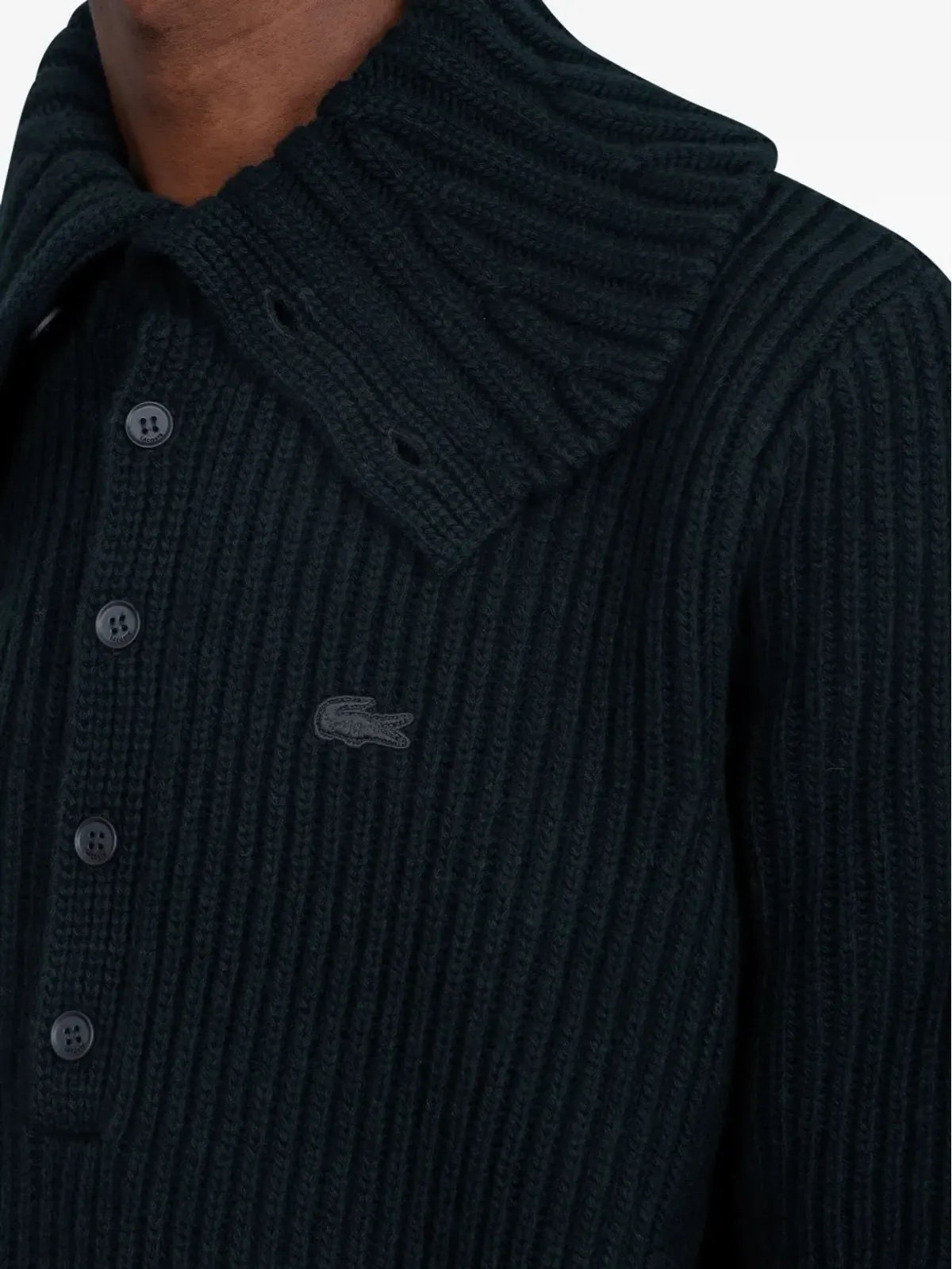 Lacoste ウールカーディガン - ブルー - 画像4
