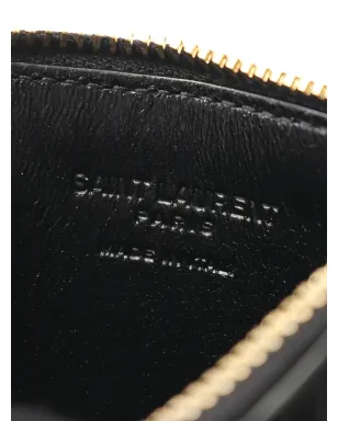 Saint Laurent Pre-Owned 2000s Fragment レザー コインパース ブラック - サムネイル4