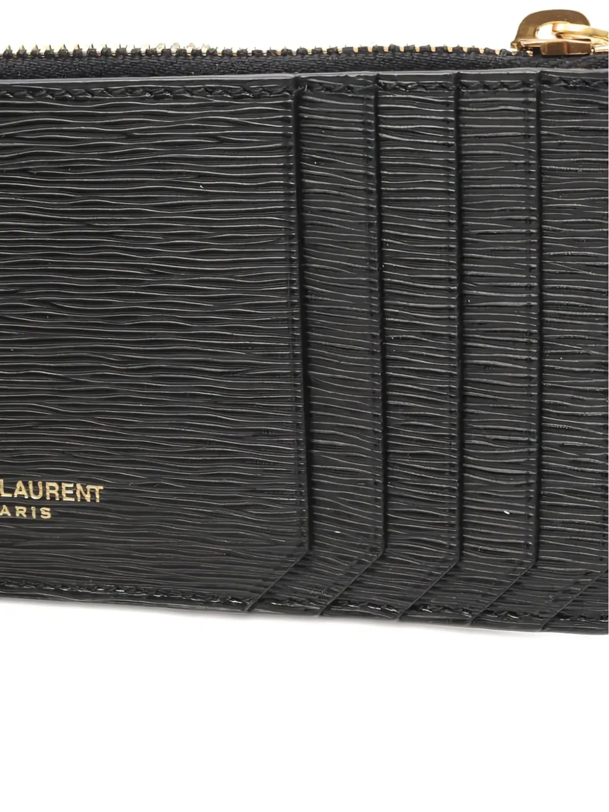 Saint Laurent Pre-Owned ジップレザーウォレット - 画像4