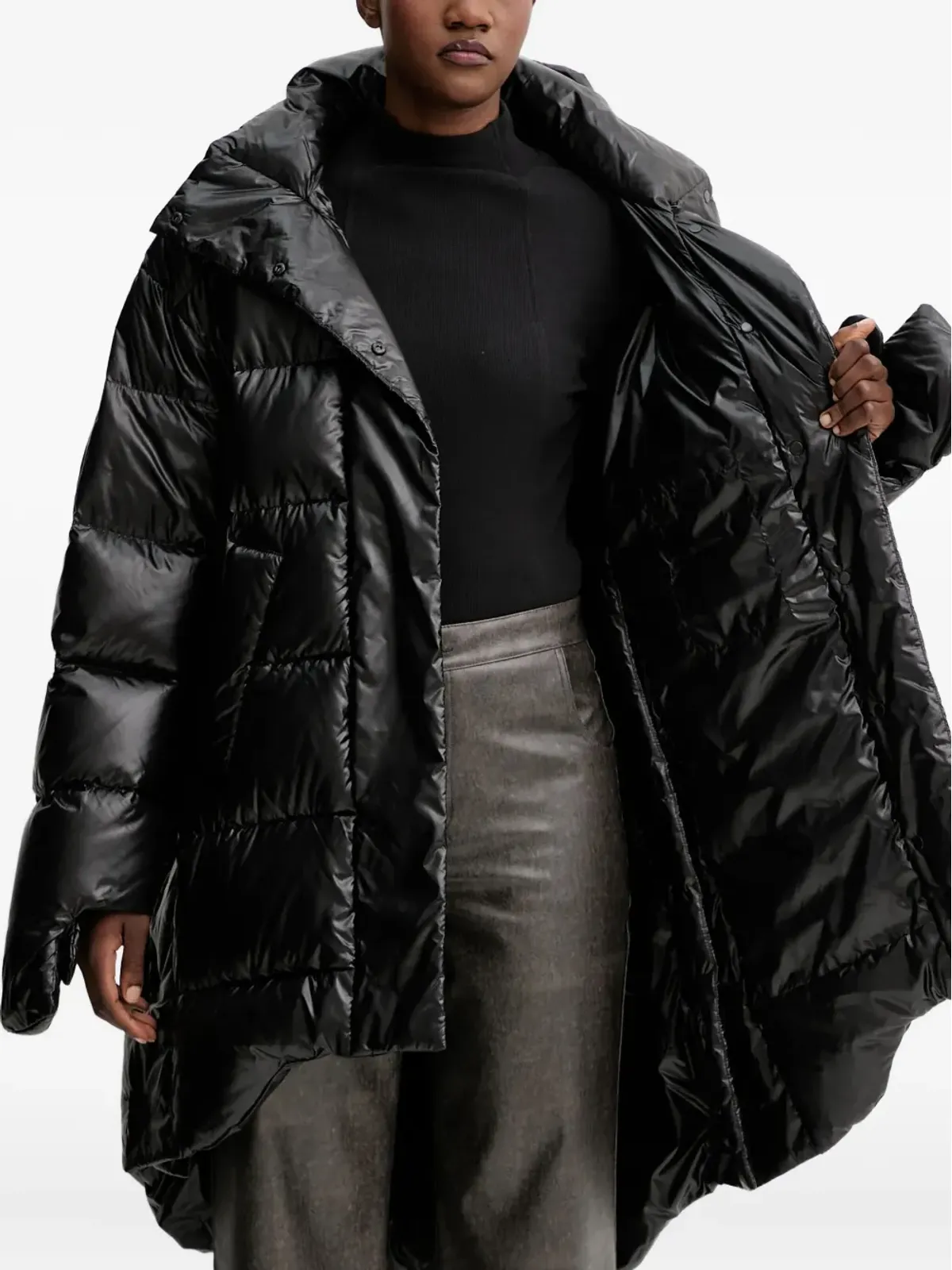 MMC STUDIO Kare puffer coat - Black - 画像4