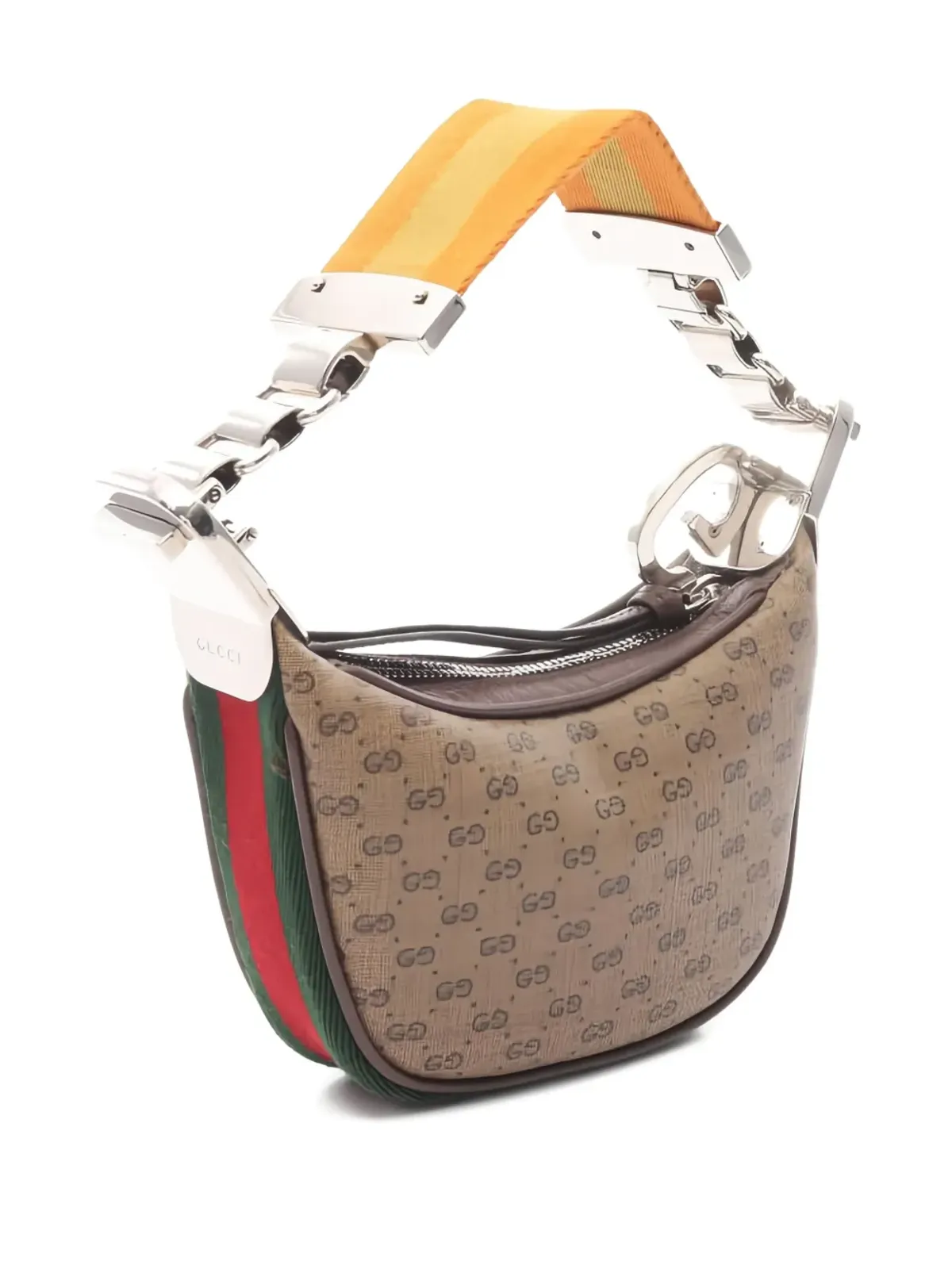Gucci ビンテージ Micro GG Sherry Line handbag - Beige, Brown, multicolor - 画像2