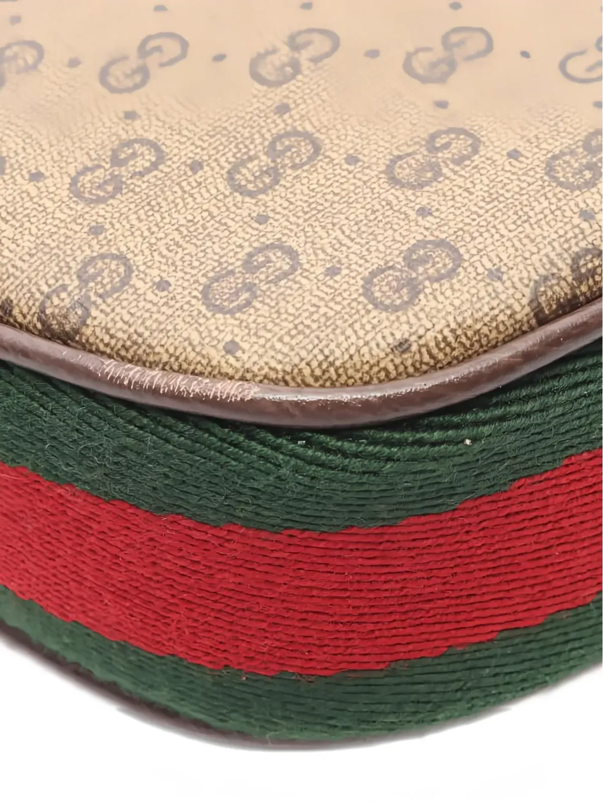 Gucci ビンテージ Micro GG Sherry Line handbag - Beige, Brown, multicolor - 画像4