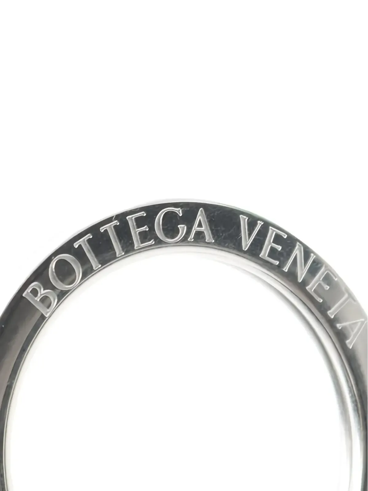 Bottega Veneta ビンテージ レザー キーホルダー ブラック - 画像3