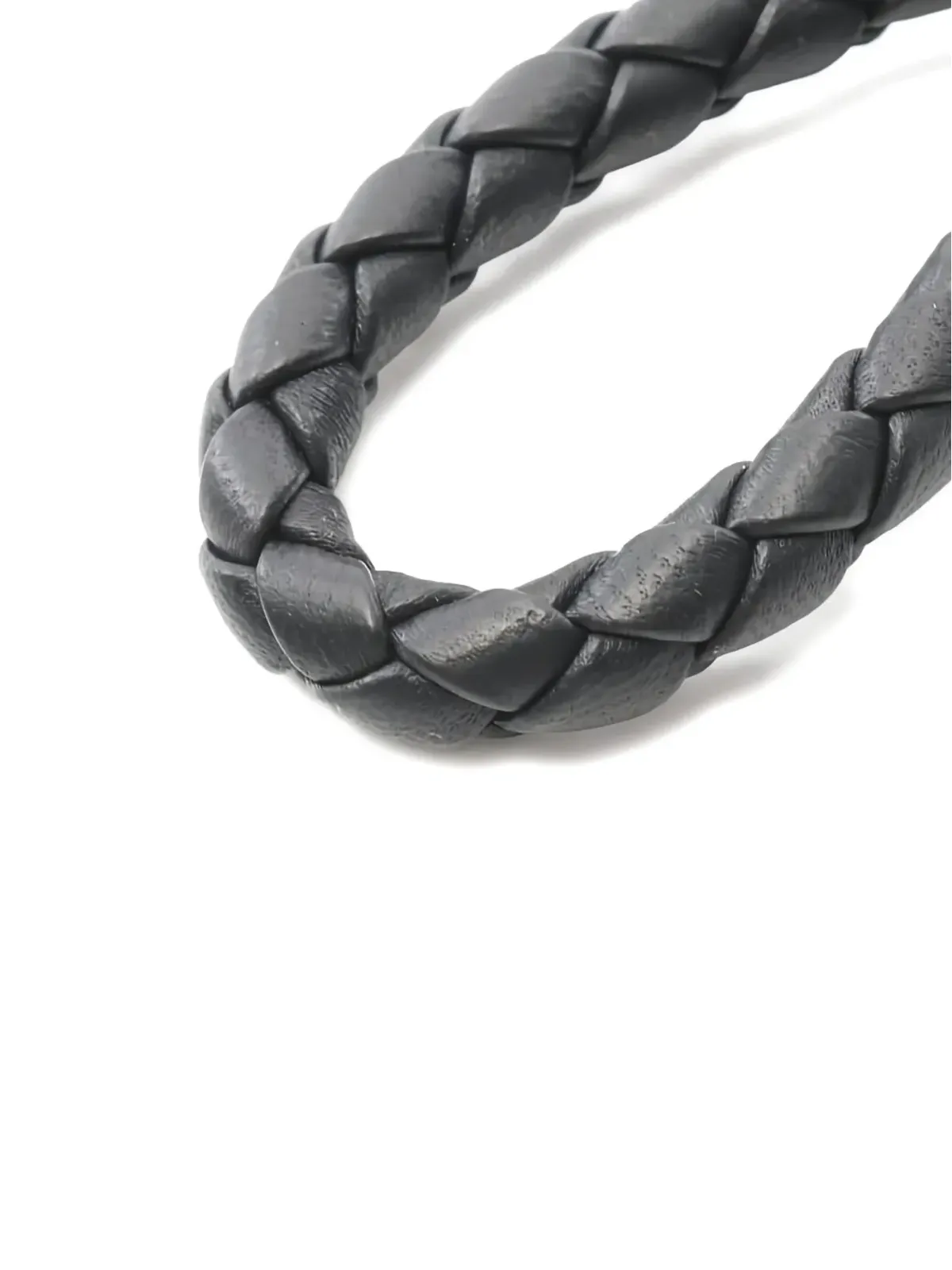 Bottega Veneta ビンテージ レザー キーホルダー ブラック - 画像4