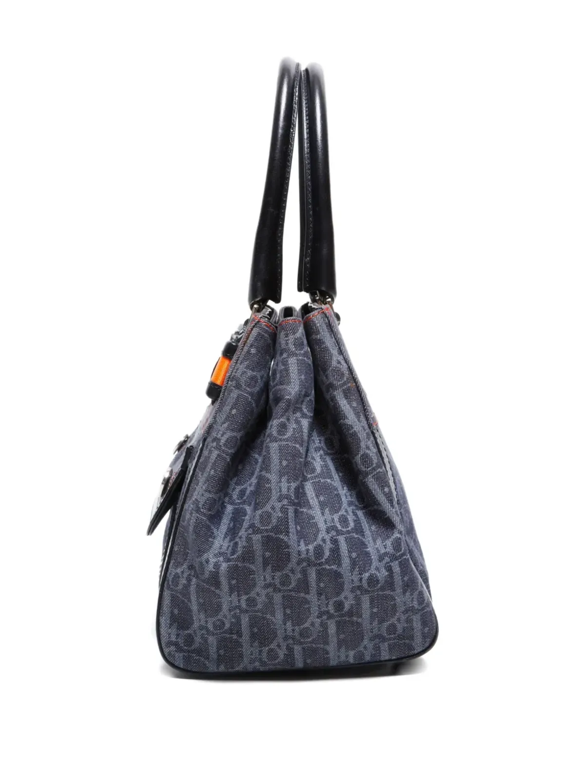 Christian Dior Pre-Owned 2000-2005s Trotter-monogram denim-effect tote bag - Blue - 画像5