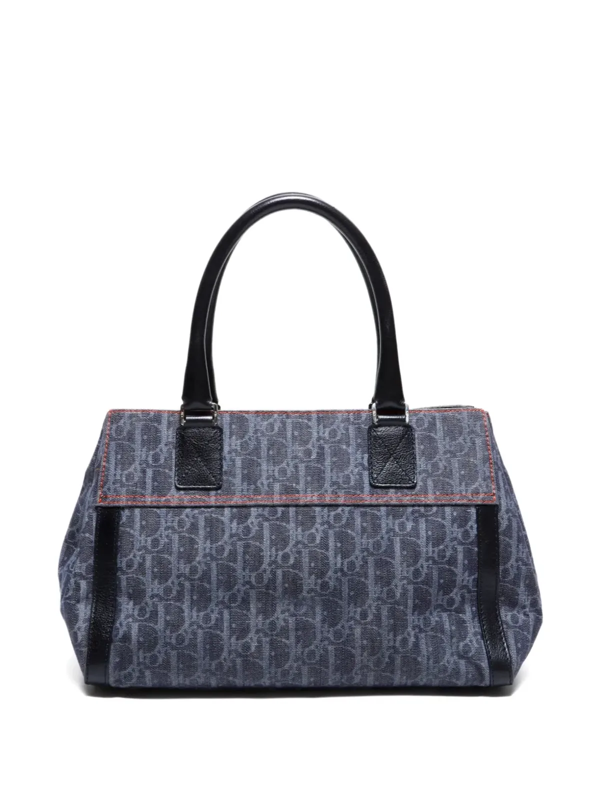 Christian Dior Pre-Owned 2000-2005s Trotter-monogram denim-effect tote bag - Blue - 画像2