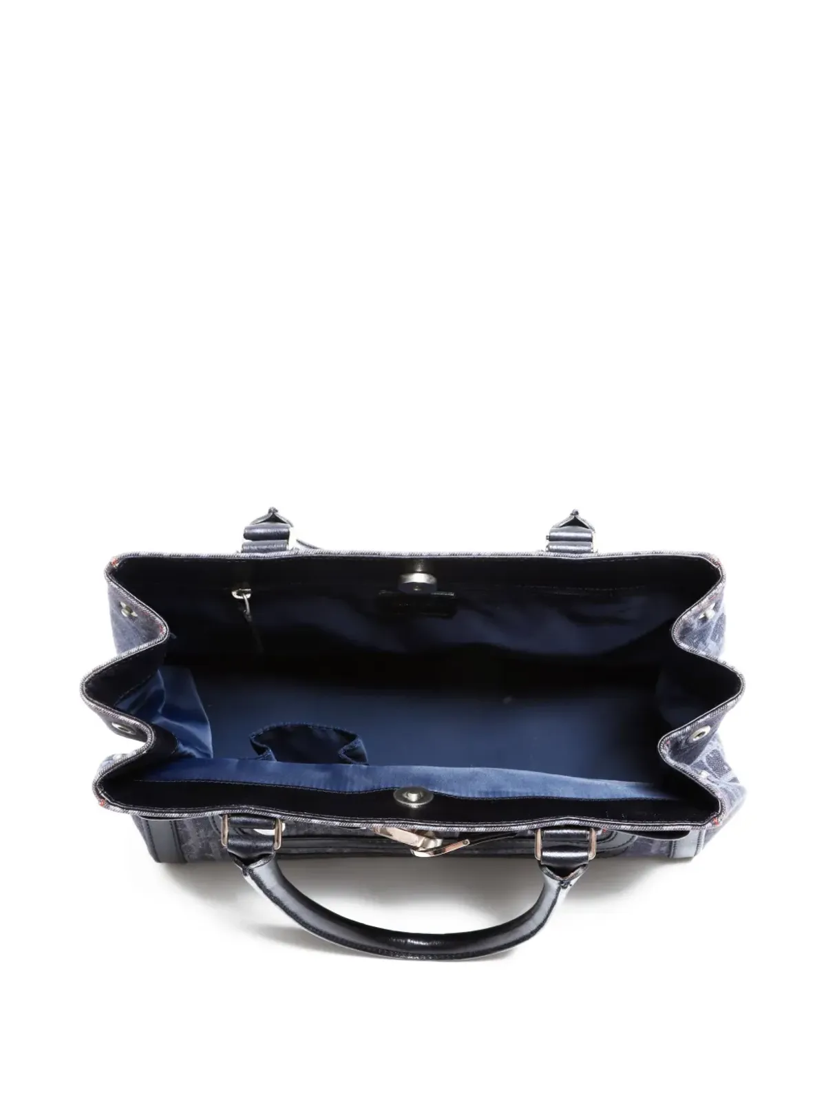 Christian Dior Pre-Owned 2000-2005s Trotter-monogram denim-effect tote bag - Blue - 画像4