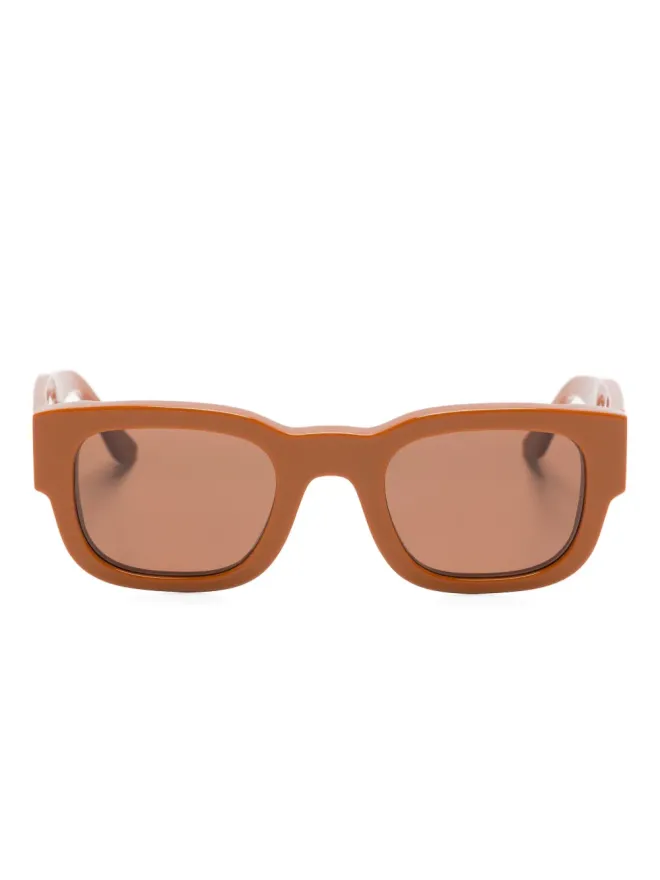 Thierry Lasry Thierry Lasry Foxxxy レクタングルフレーム サングラス - ブラウンの商品画像