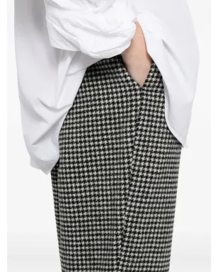 Black Comme Des Garçons ハウンドトゥース柄パンツ - サムネイル5