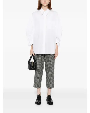 Black Comme Des Garçons ハウンドトゥース柄パンツ - サムネイル2