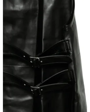 Black Comme Des Garçons belted dress - サムネイル3