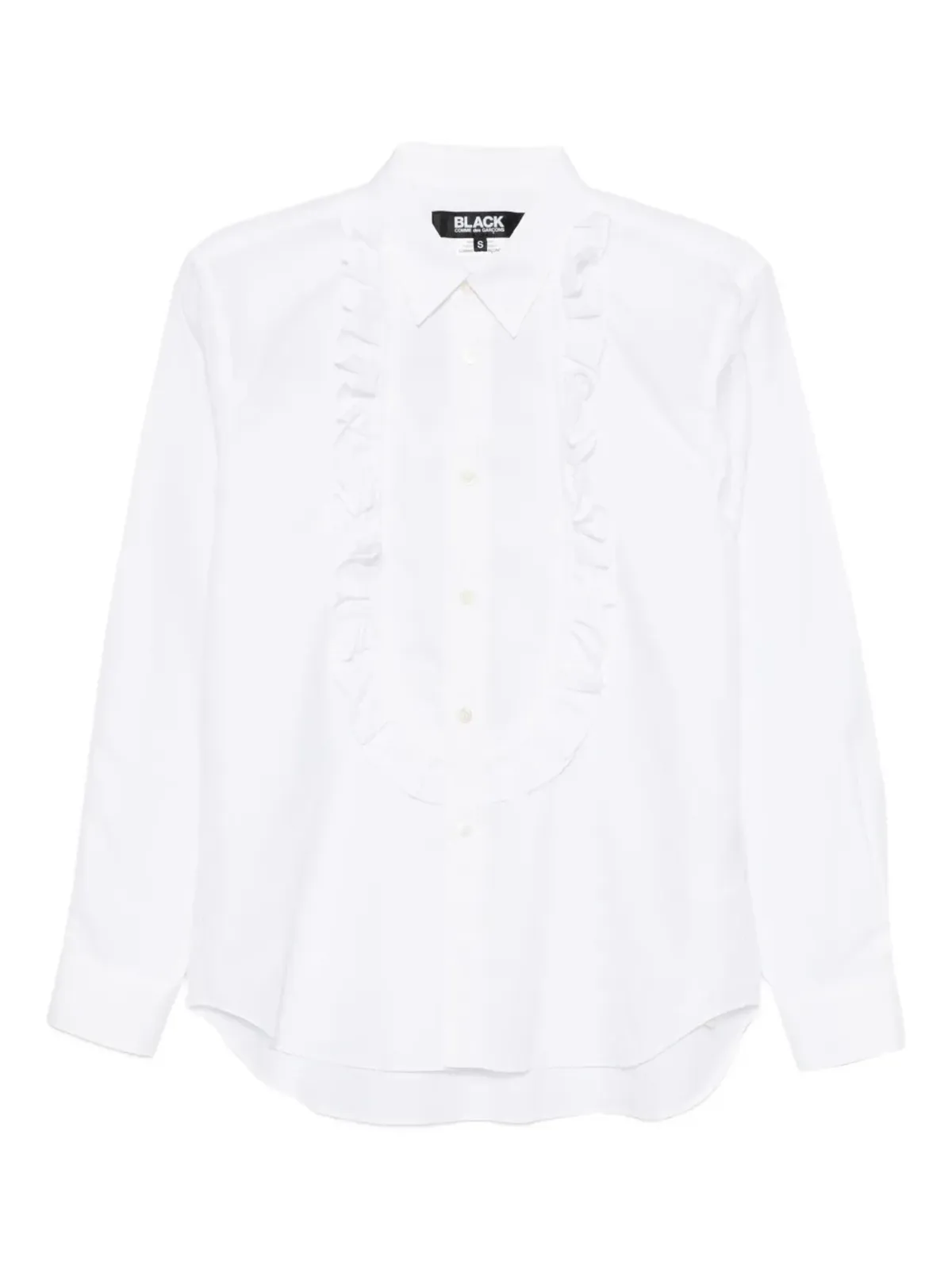 Black Comme Des Garçons ラッフルシャツ - ホワイト - 画像1