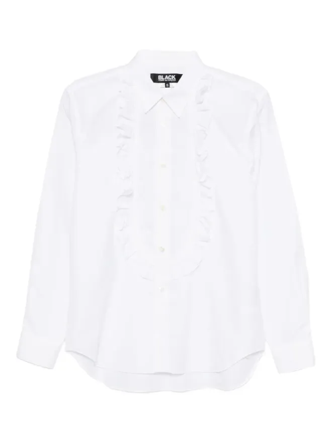 Black Comme des Garçons Black Comme Des Garçons ラッフルシャツ - ホワイトの商品画像