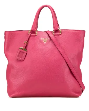 Prada Pre-Owned オープン・コンバーチブル トート サッチェル - ピンク - サムネイル1