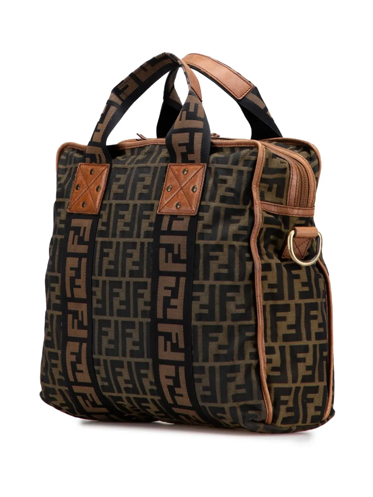 Fendi Zucca Canvas FF サッチェル（ビンテージ） - ブラウン - 画像3