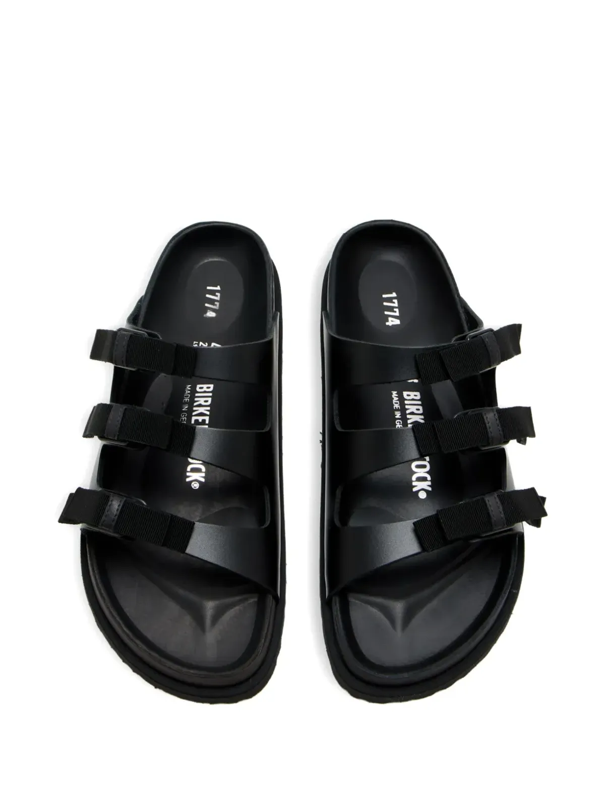 Birkenstock トリプルストラップレザーサンダル - 画像2