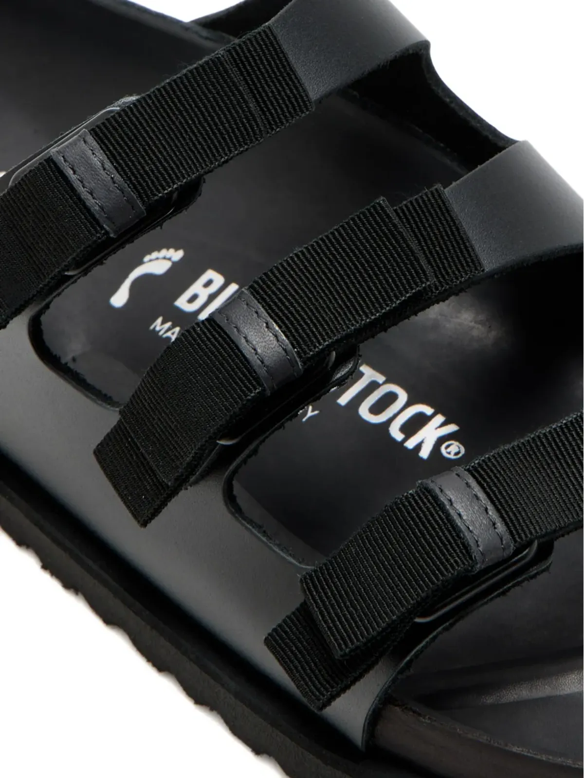 Birkenstock トリプルストラップレザーサンダル - 画像3