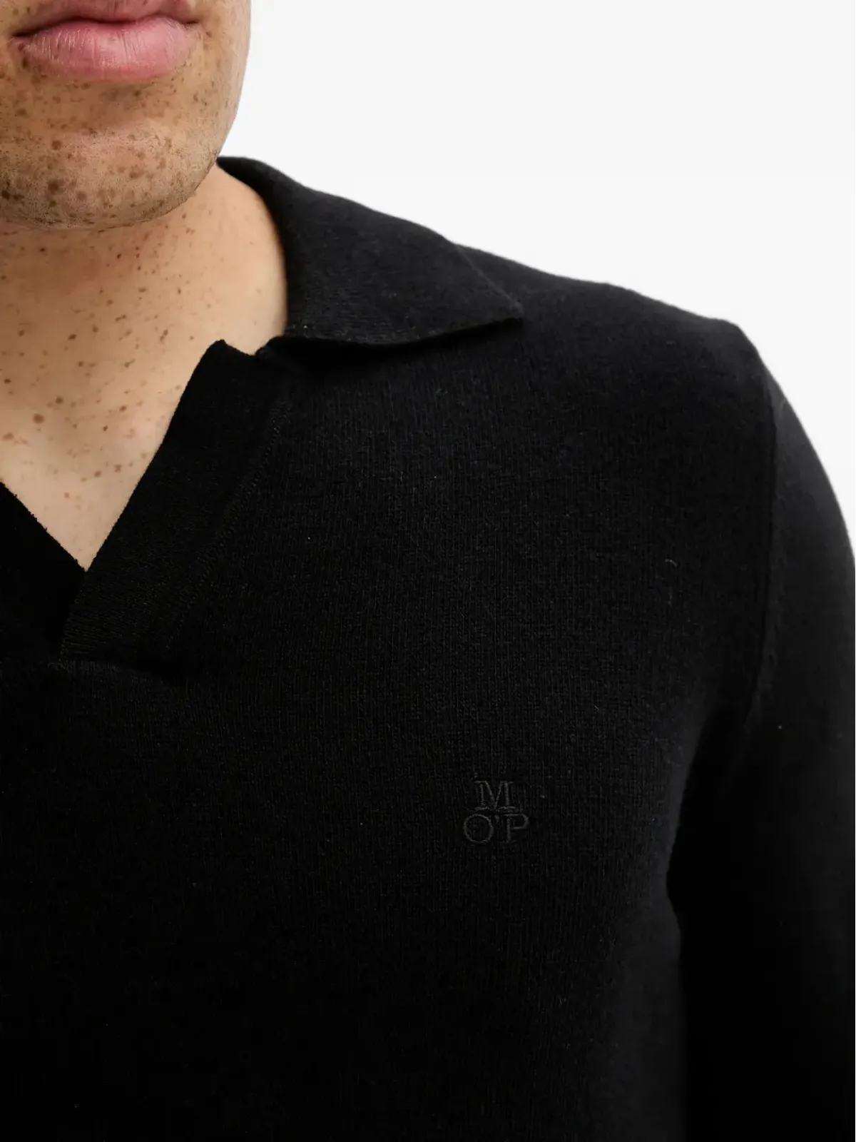 Marc O'Polo Vネック ロゴセーター - 画像5