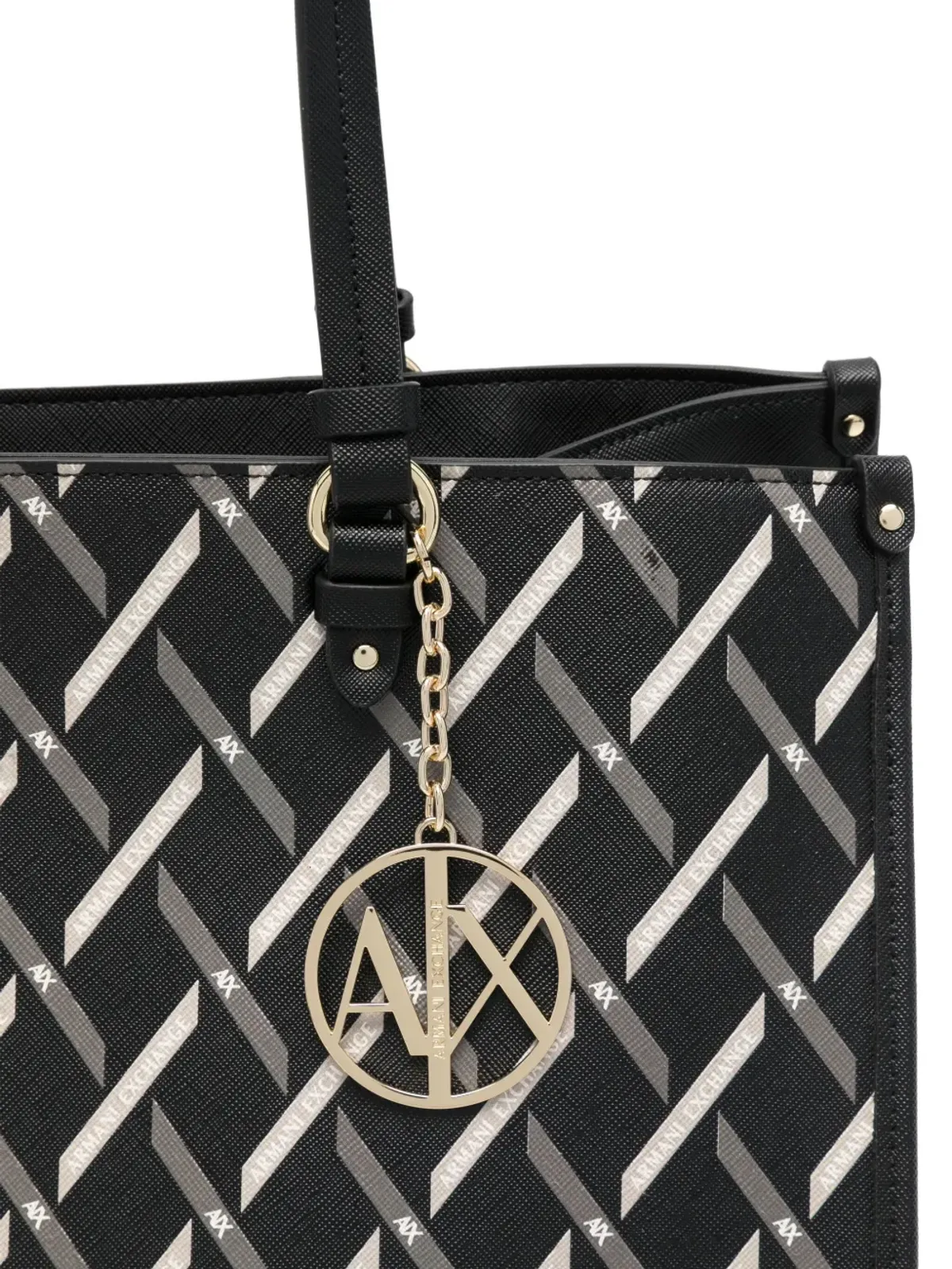 Armani Exchange 幾何学模様のトートバッグ - 画像3