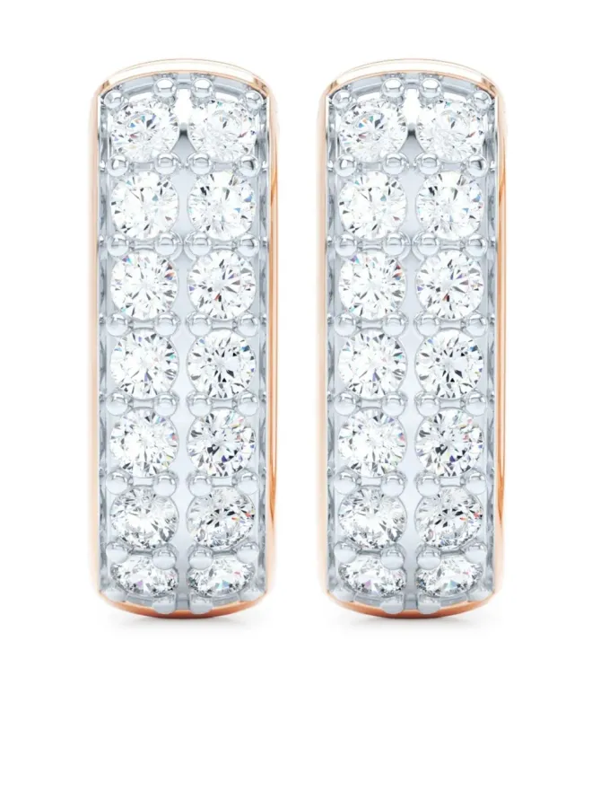 LOEV LOEV 14K ローズゴールド オールデイ ダイヤモンド ハグニー イヤリング - ピンクの商品画像