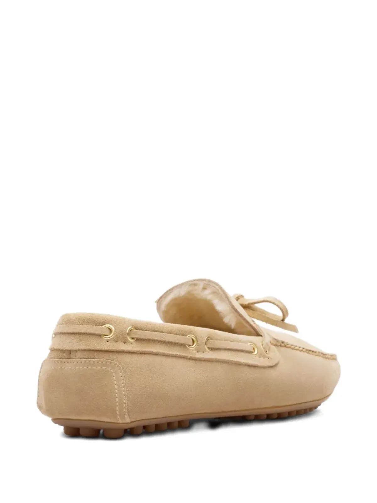 Car Shoe ボウディテール付きスエード ローファー - 画像5