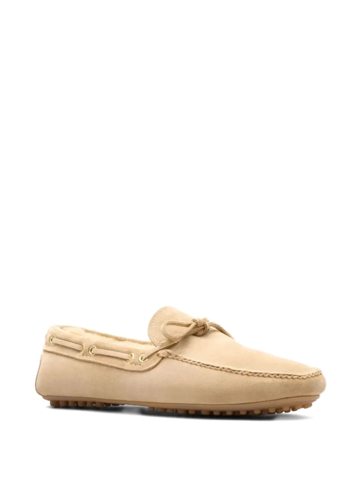 Car Shoe ボウディテール付きスエード ローファー - 画像2