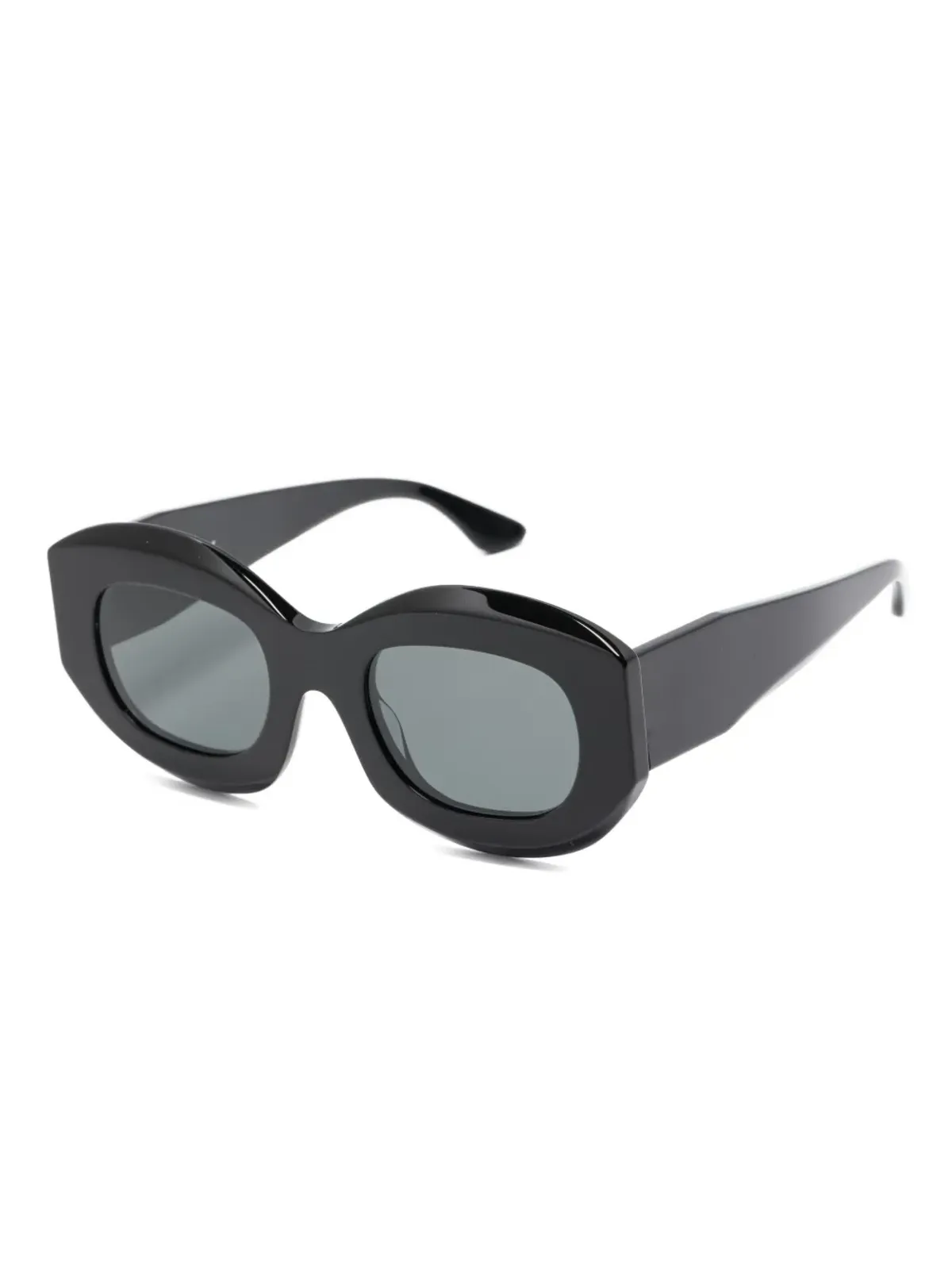 Thierry Lasry トロフィー オーバルフレーム サングラス - 101 BLACK - 画像2