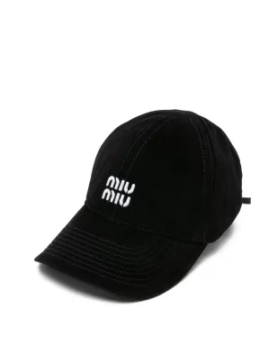 Miu Miu ロゴ刺繍キャップ - サムネイル1
