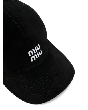 Miu Miu ロゴ刺繍キャップ - サムネイル3