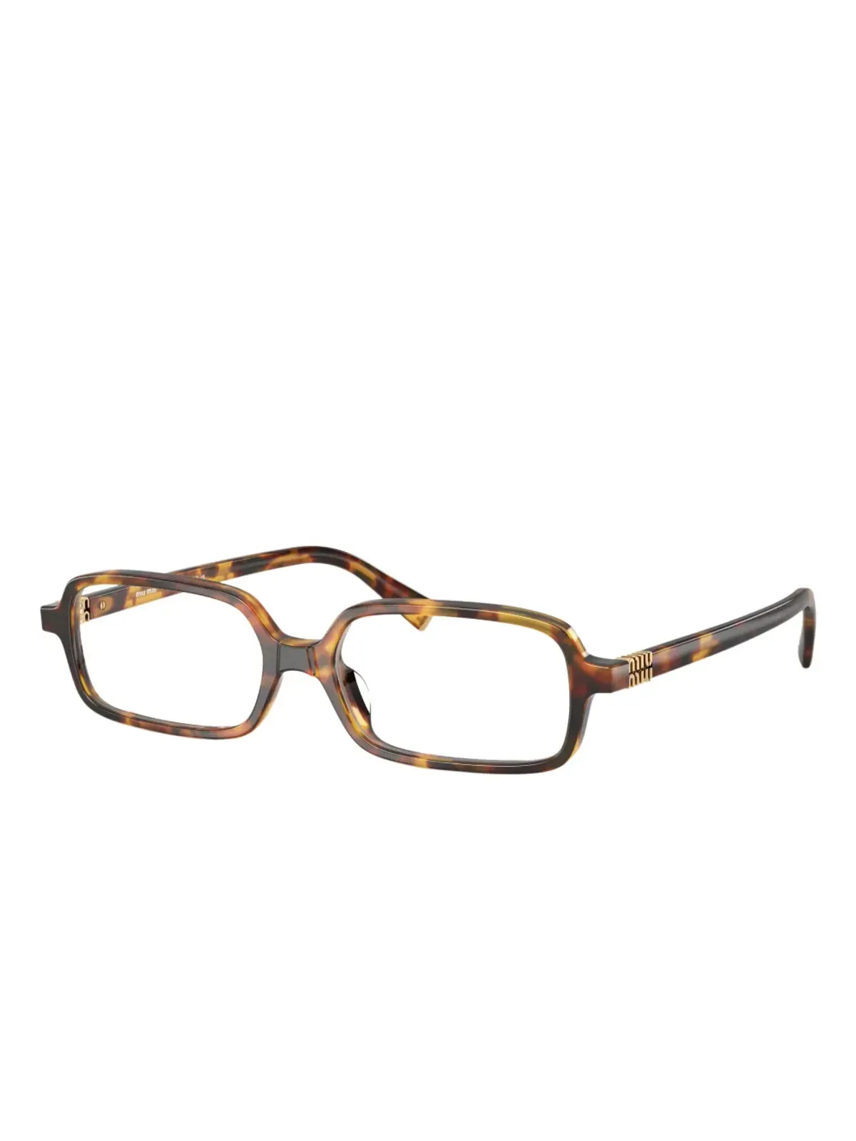 Miu Miu Eyewear ミュウミュウ アイウェア ミュ Regard レクタングルフレーム眼鏡 - 画像2