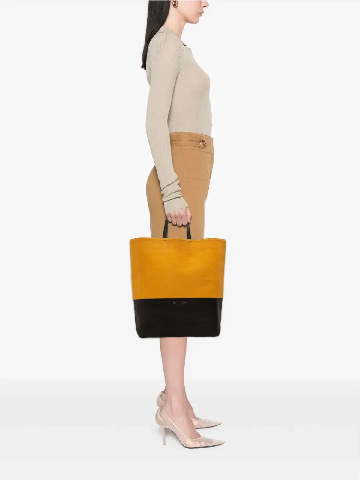 Celine Pre-Owned 2012 Vertical Cabas Tote Bag - Orange - 画像2