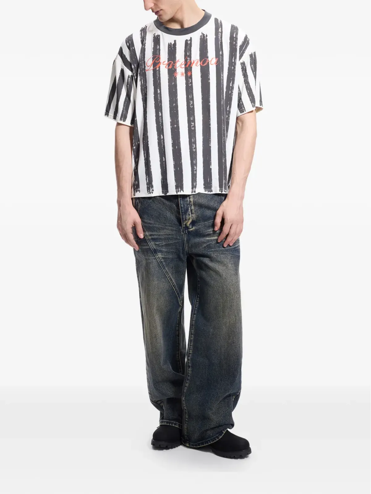 Protémoa BJeans ウォッシュ加工ジーンズ - 画像2