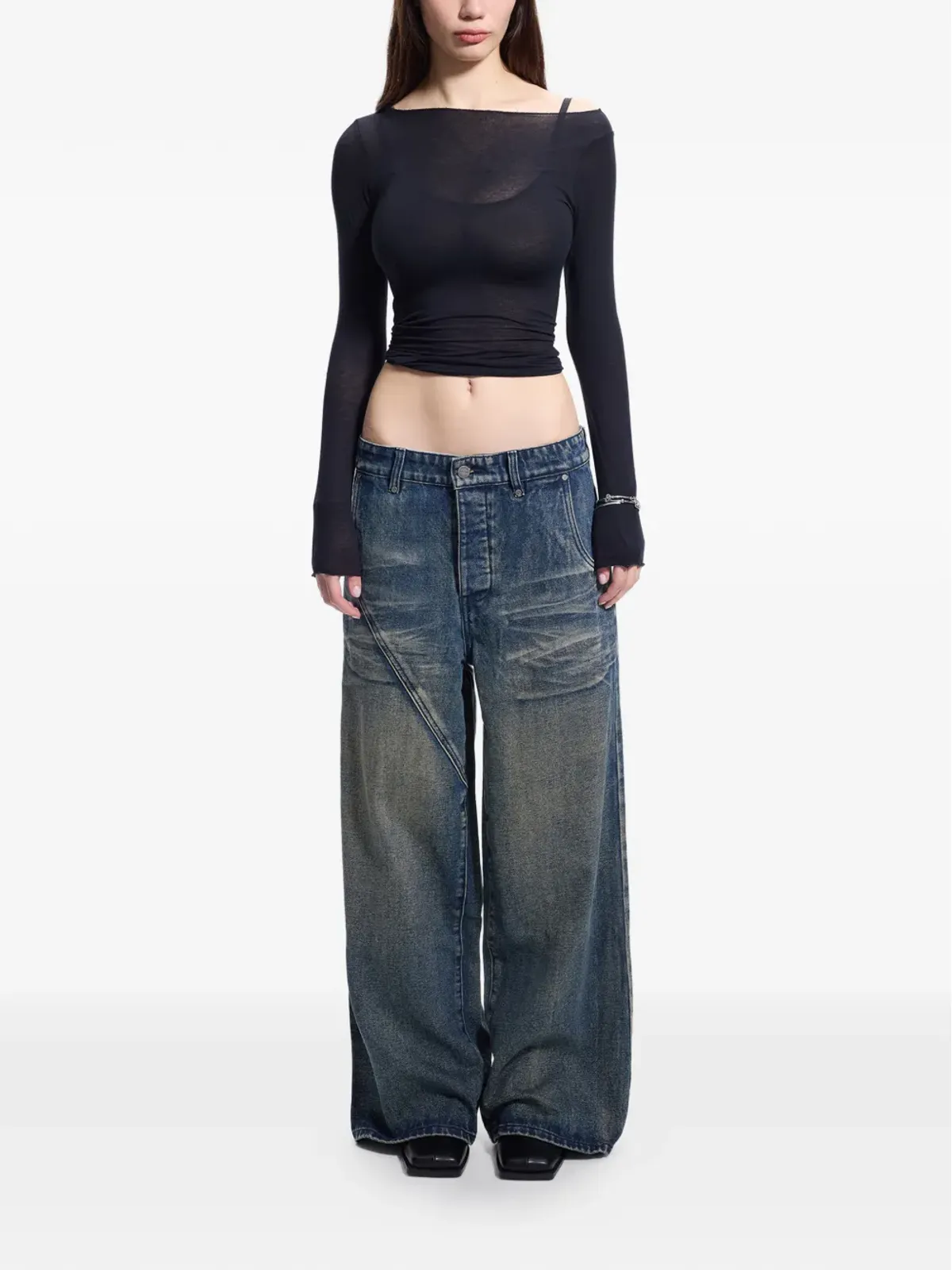 Protémoa BJeans ウォッシュ加工ジーンズ - 画像3