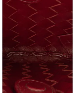 Bottega Veneta Pre-Owned ベビーラムスキン イントレッチャート サーディン サッチェル - レッド - サムネイル5