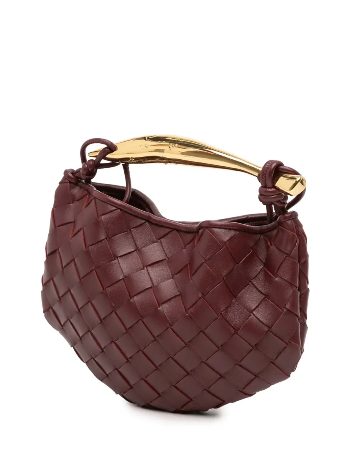 Bottega Veneta Pre-Owned ベビーラムスキン イントレッチャート サーディン サッチェル - レッド - 画像3